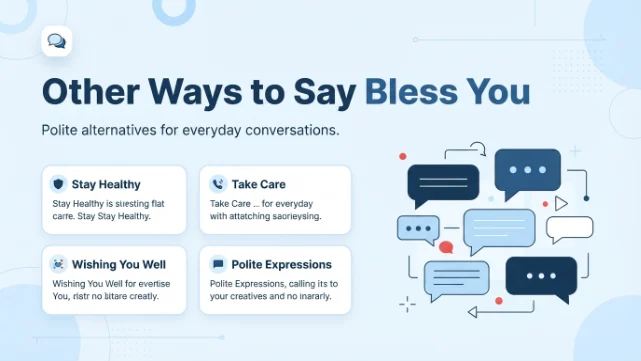 Other Ways to Say Bless You