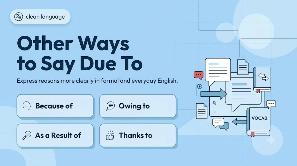 Other Ways to Say Due To