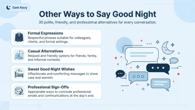 Other Ways to Say Good Night