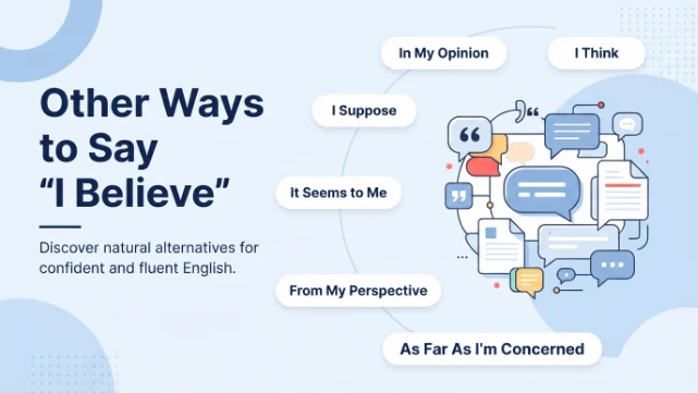 Other Ways to Say I Believe
