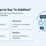 Other Ways to Say In Addition