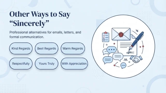 other ways to say sincerely