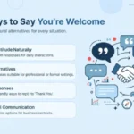 Other Ways to Say You're Welcome