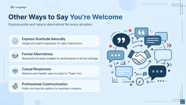 Other Ways to Say You're Welcome
