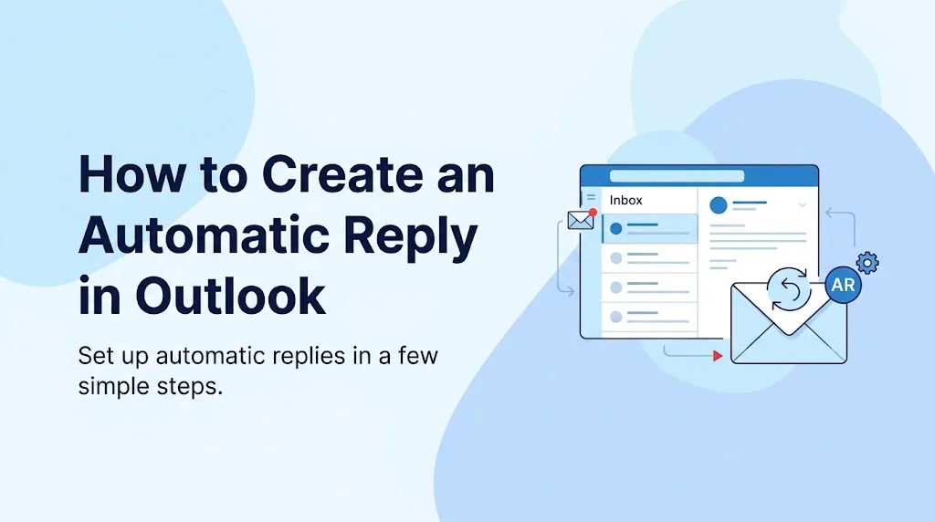 How to Create an Automatic Reply in Outlook