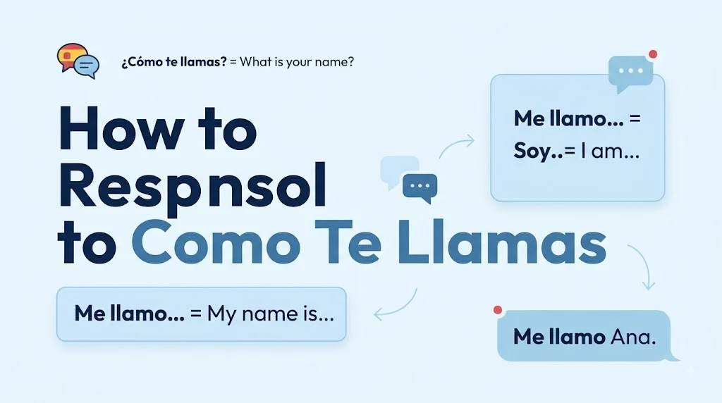 How to Respond to Como Te Llamas