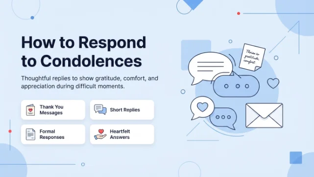 How To Respond To Condolences