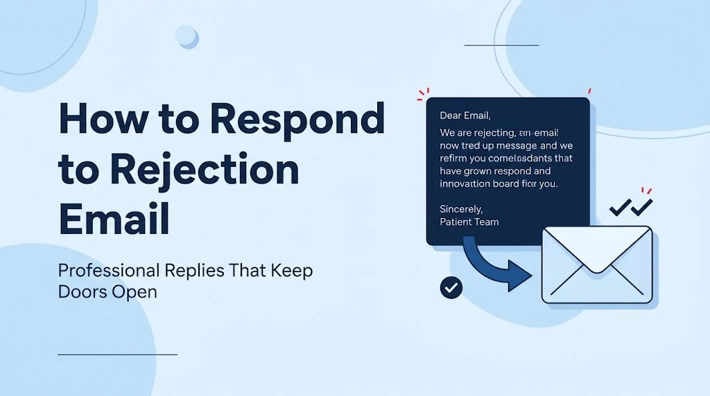 How to Respond to Rejection Email