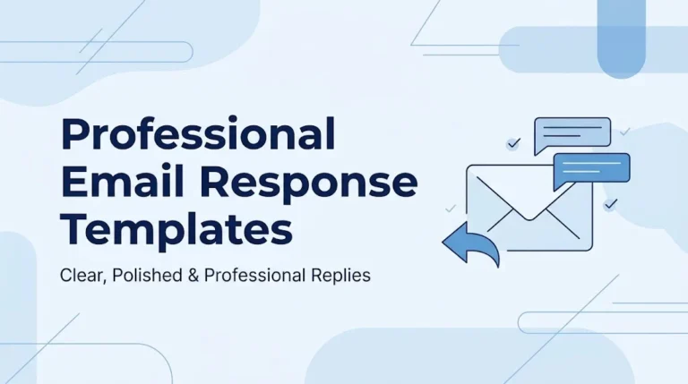 professional email response templates