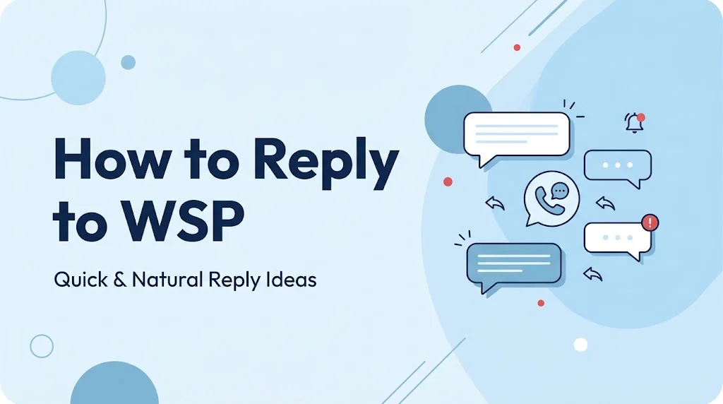 How to Reply to WSP