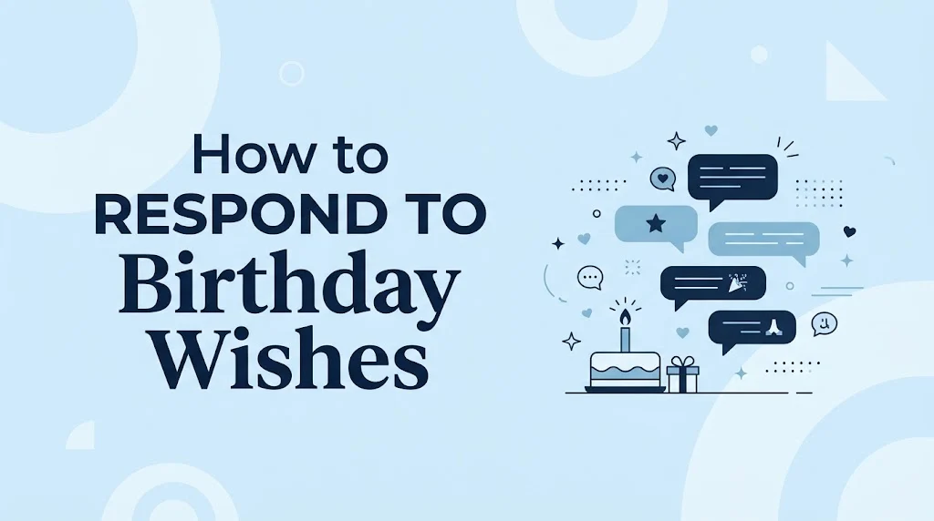How to Respond to Birthday Wishes