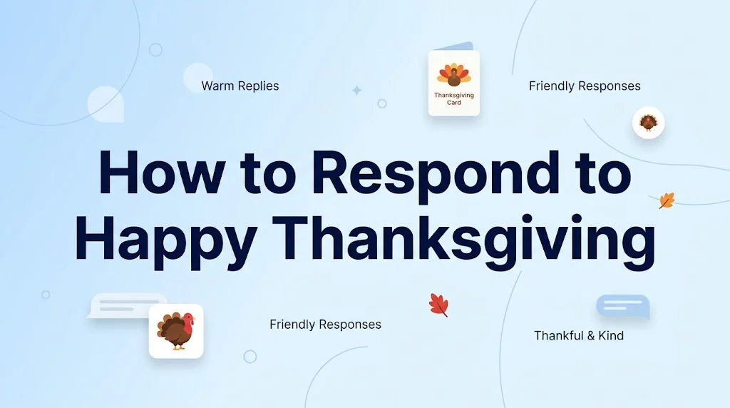 How to Respond to Happy Thanksgiving