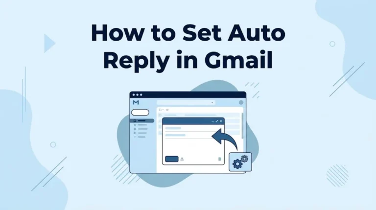 How to Set Auto Reply in Gmail