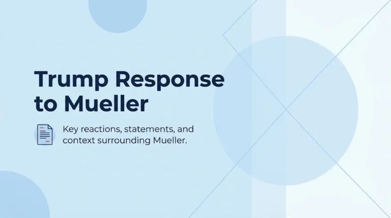 Trump Response to Mueller