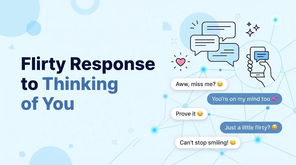 Flirty Response to Thinking of You