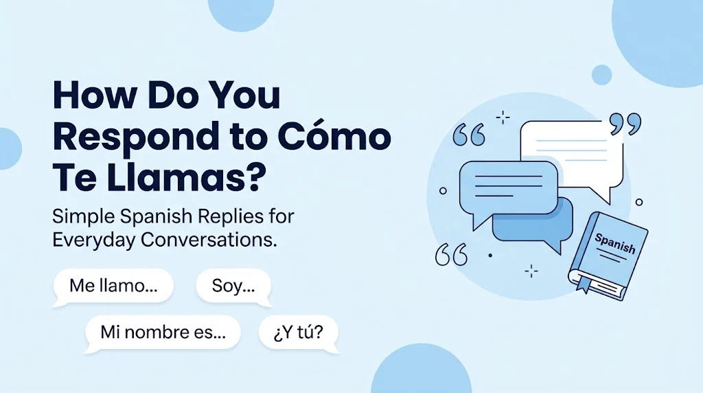 How do You Respond to Cómo Te Llamas