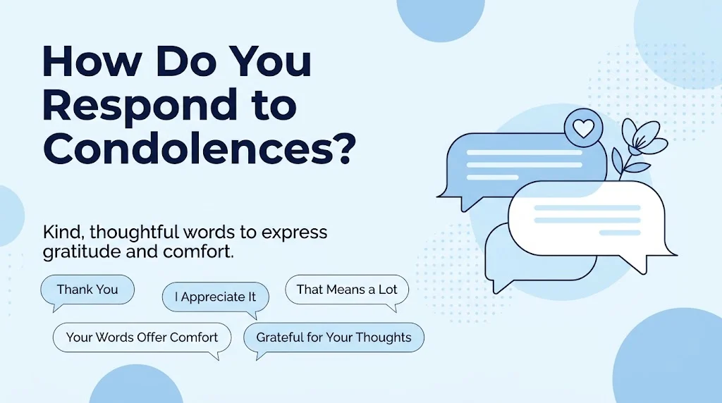 how do you respond to condolences