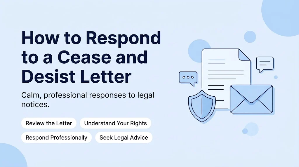 How to Respond to a Cease and Desist Letter