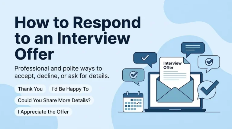How to Respond to an Interview Offer