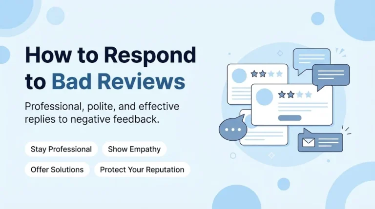 How to Respond to Bad Reviews