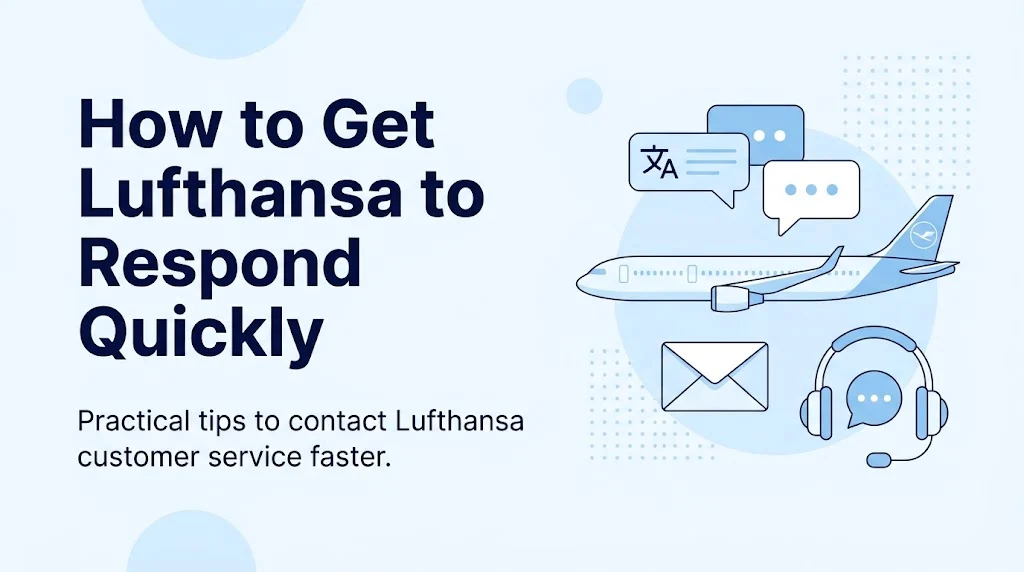 How to Get Lufthansa to Respond Quickly