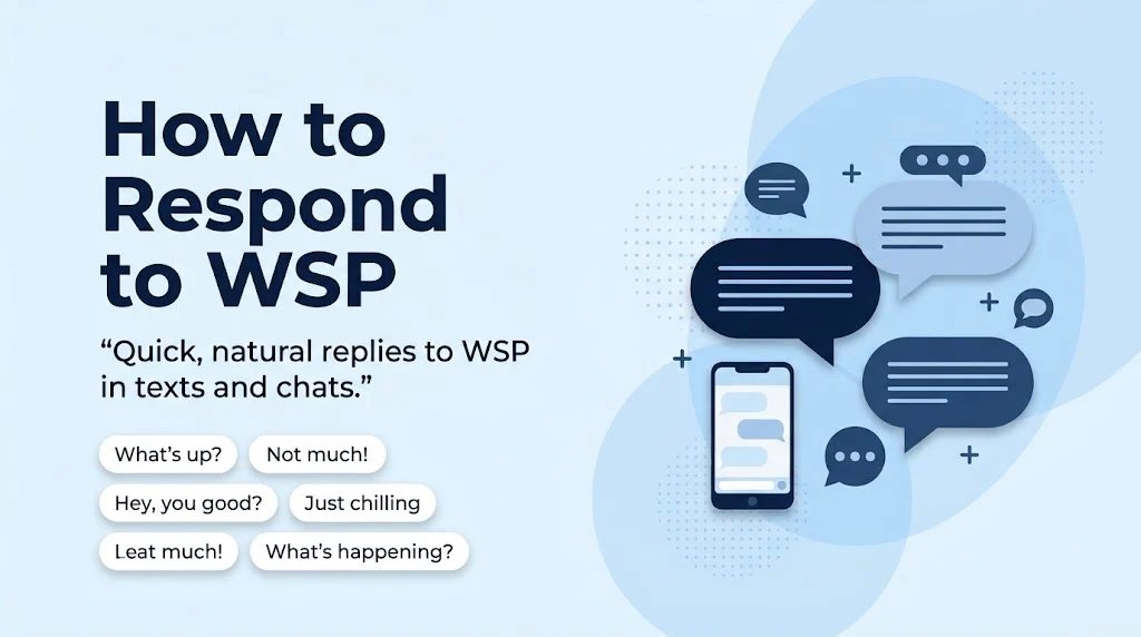 How to Respond to WSP