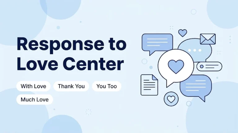 Response to Love Center